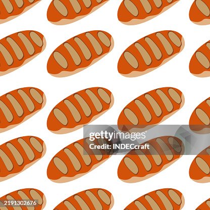 Bread seamless pattern Bread seamless pattern