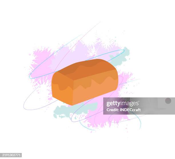 bread with grunge - assorted muffins stock illustrations