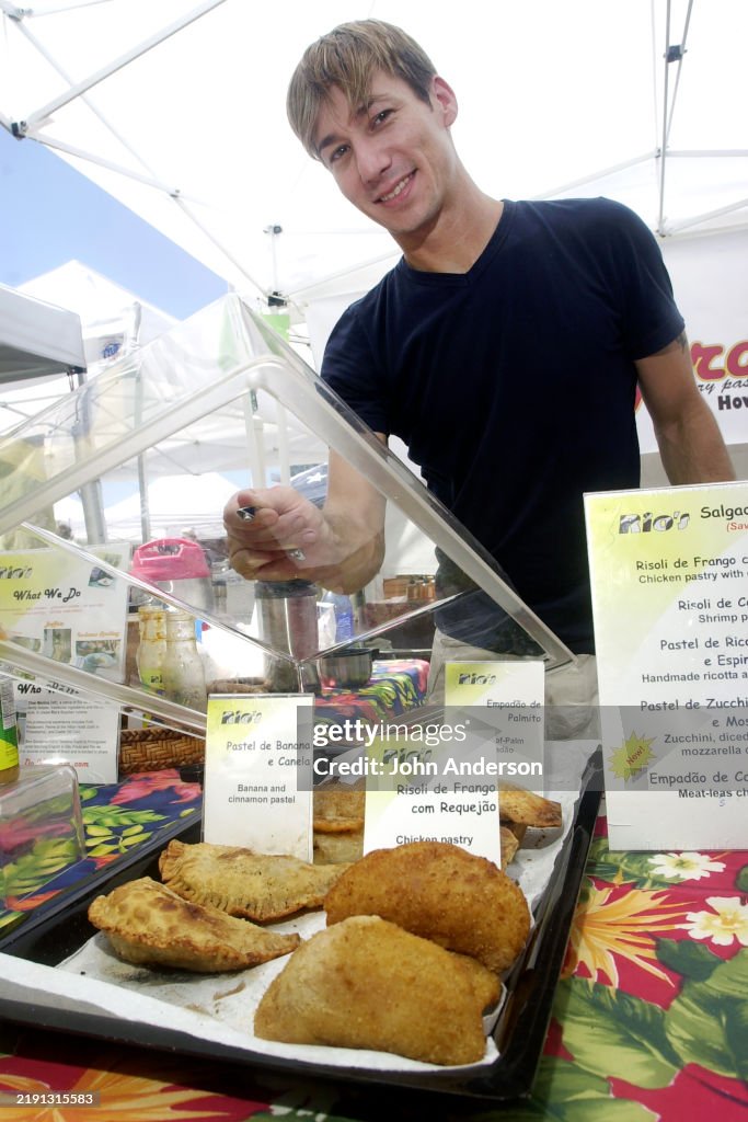 Rio's Brazilian Co-Owner Googins At Downtown Farmers' Market