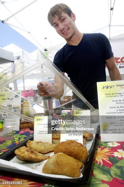 Rio's Brazilian Co-Owner Googins At Downtown Farmers' Market, News Photo