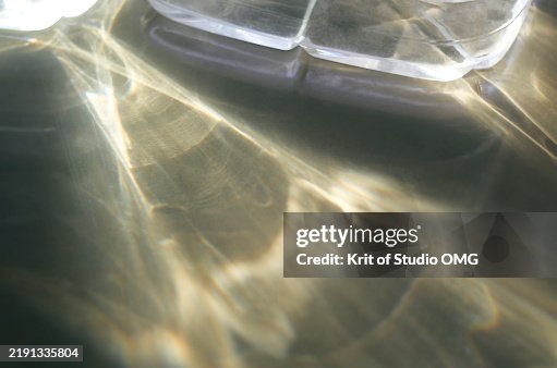 Abstract Light Reflection on Water with a Glass Surface Abstract Light Reflection on Water with a Glass Surface