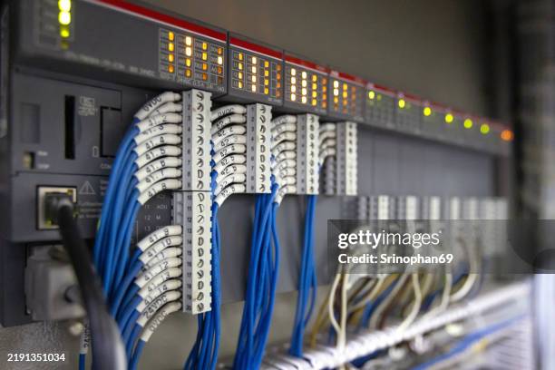 electrical panel cabinet for industrial control, featuring power distribution, breaker boxes, and safety equipment ideal for electrical maintenance and wiring systems. - fuse box stock pictures, royalty-free photos & images