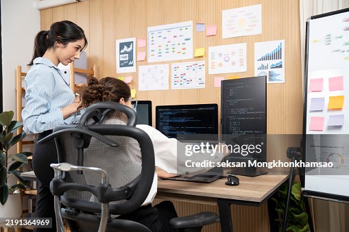 Software Engineer, Developer, Computer, Programming Collaboration at Home Office, Programming Language Development Technology, Freelance Work Concept Software Engineer, Developer, Computer, Programming Collaboration at Home Office, Programming Language Development Technology, Freelance Work Concept