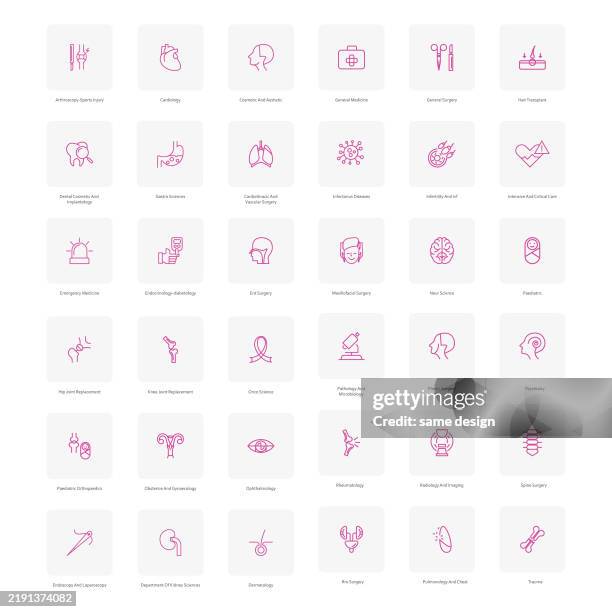medialc icon - arthroscopic surgery stock illustrations