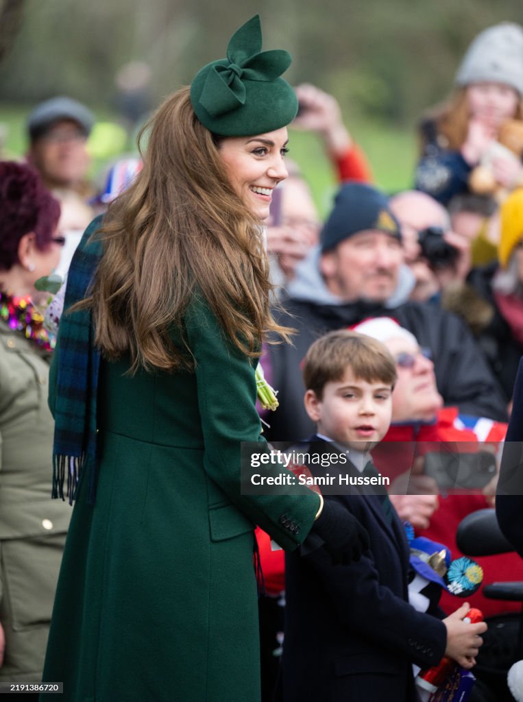The British Royal Family Attend The Christmas Morning Service