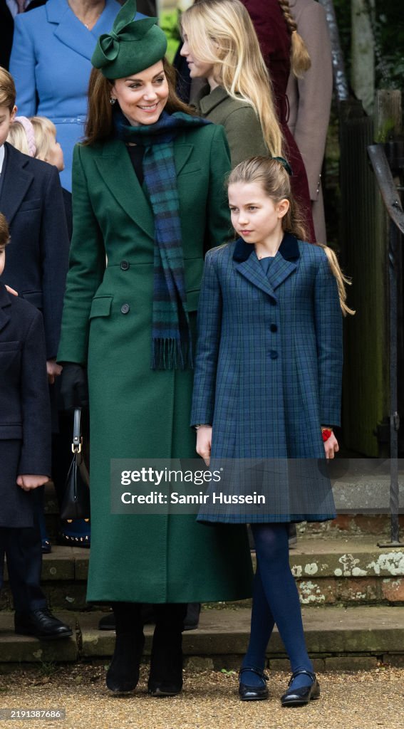 The British Royal Family Attend The Christmas Morning Service
