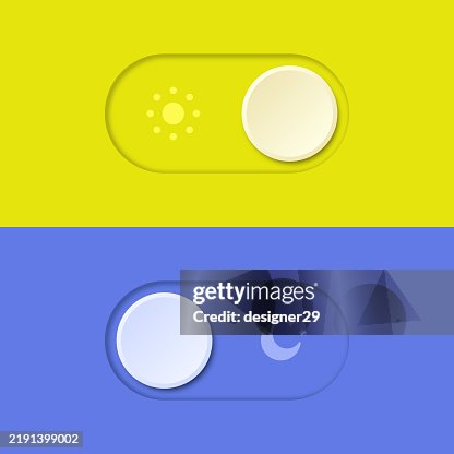 Day and night switch button vector design Day and night switch button vector design
