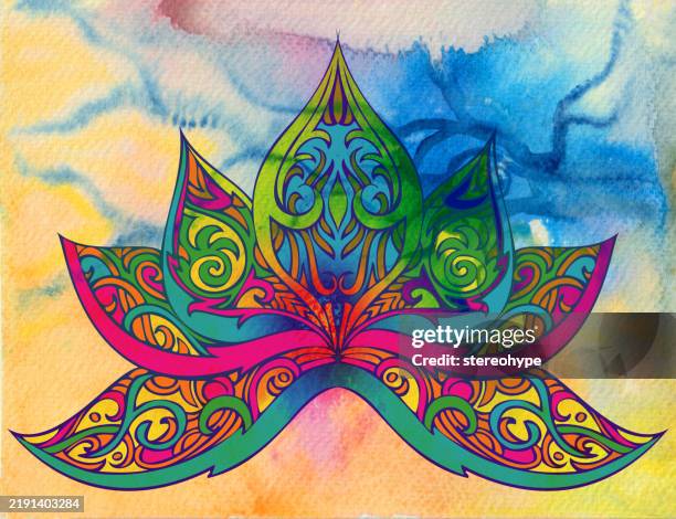 lotus psyche - design thinking workshop stock illustrations