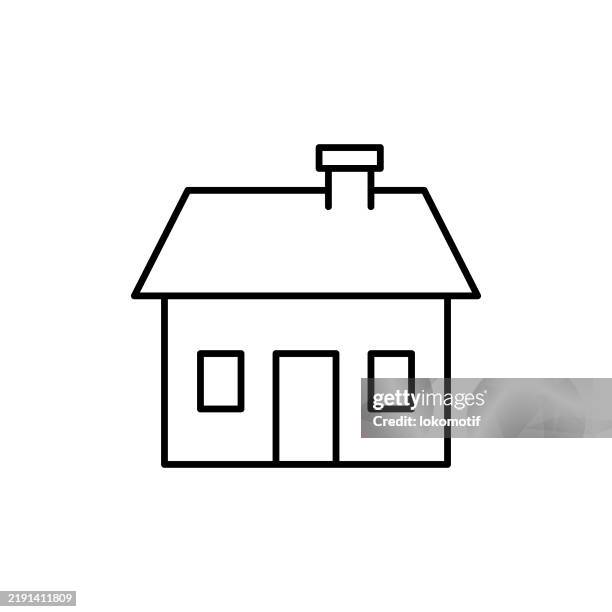 home line icon with editable stroke. the icon is suitable for web design, mobile apps, ui, ux, and gui design. - small changes stock illustrations