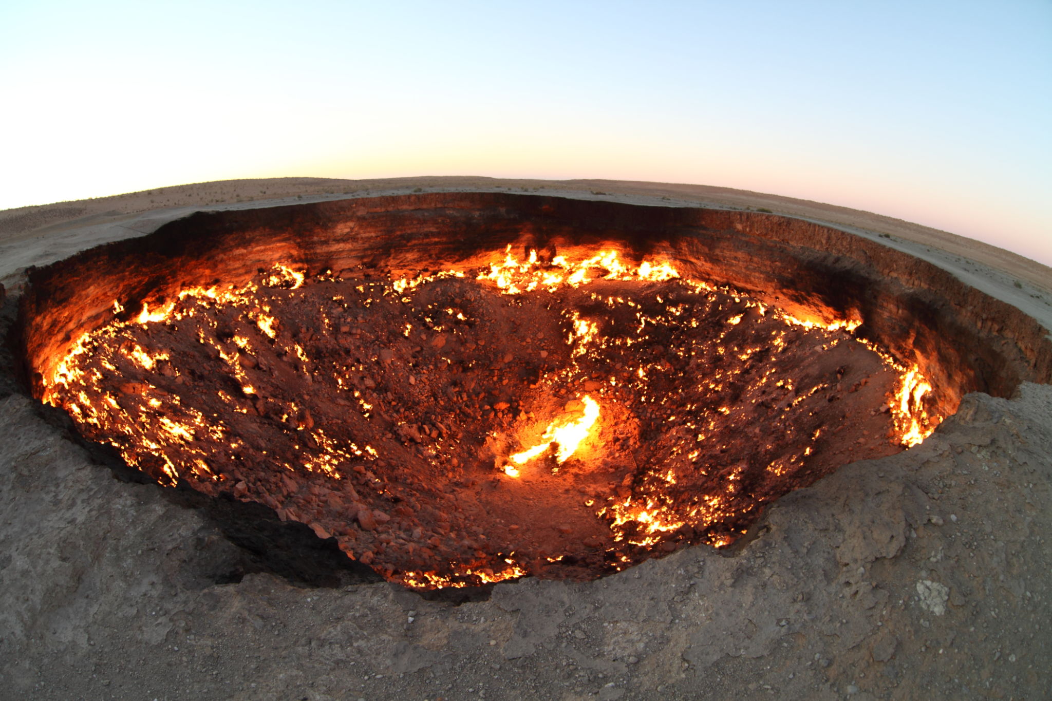 Darvaza Gas Crater, Karakum Desert, Turkmenistan Darvaza Gas Crater, Karakum Desert, Turkmenistan