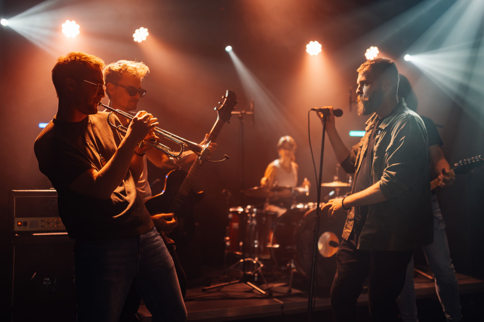 band playing live