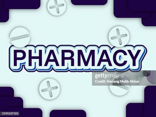 pharmacy editable text effect. text can be changed. - pharmacy background stock illustrations