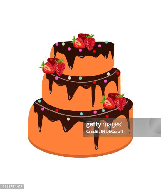cake - birthday cake slice stock illustrations
