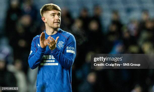 Fraser Rangers Rangers' Robbie Fraser at full time during a William Hill Premiership ...
