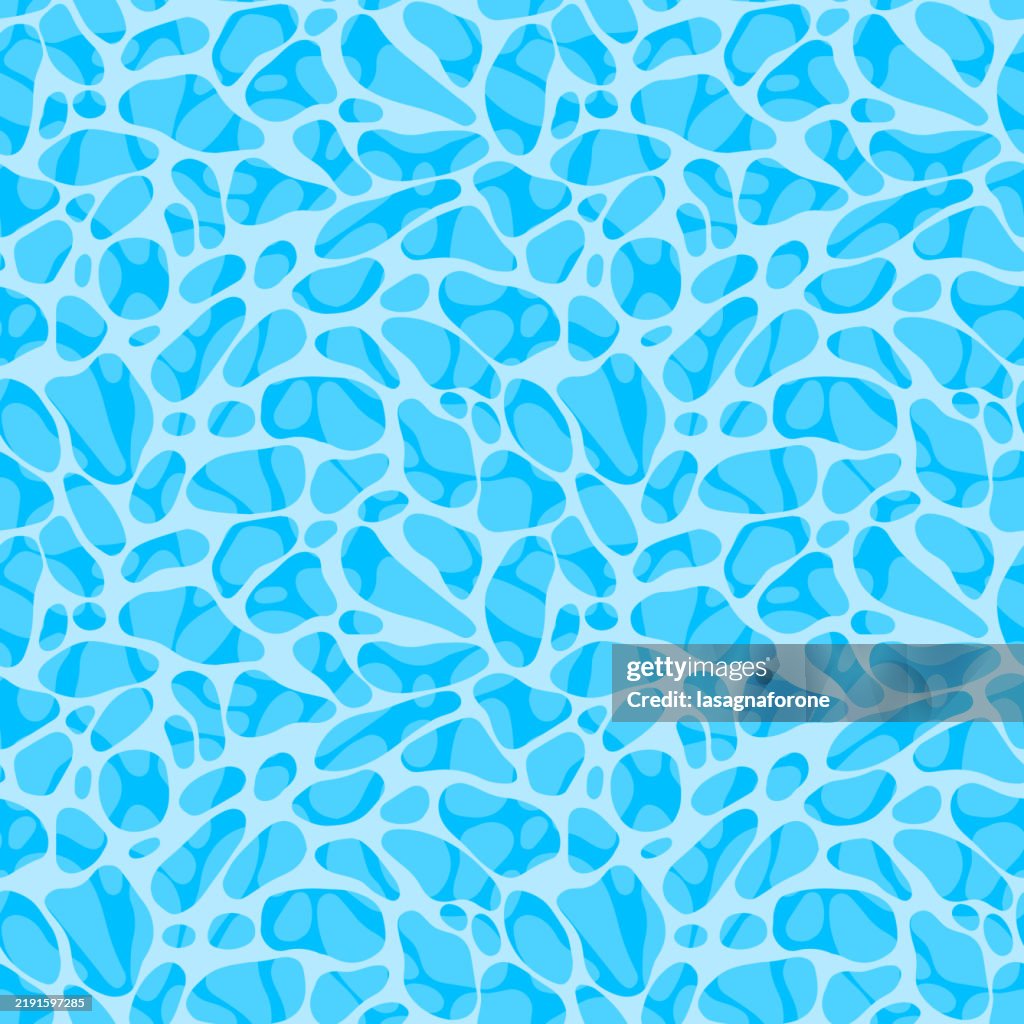 Seamless Water Reflection Vector Pattern