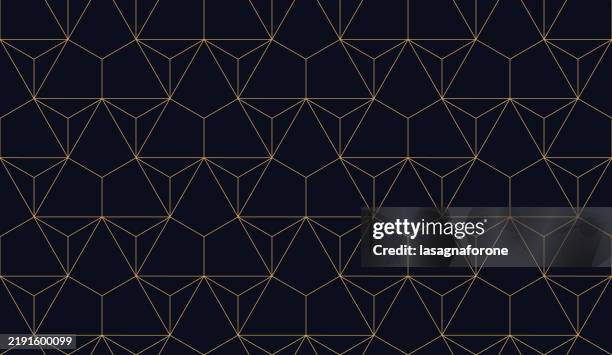 seamless geometric vector pattern - diamond reflections stock illustrations