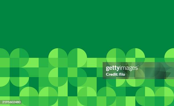 st. patrick's day tileable seamless green four leaf clover luck texture abstract pattern background - clover stock illustrations