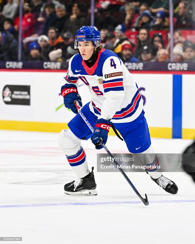 Colin Ralphs Colin Ralph of Team USA skates during the first period against Team ...