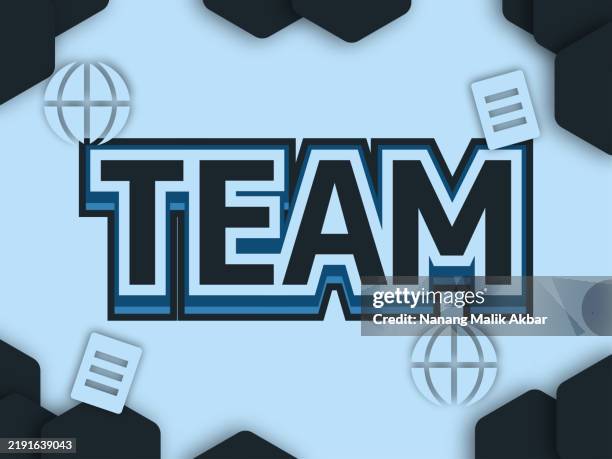 team editable text effect. text can be changed. - responsive mockup stock illustrations