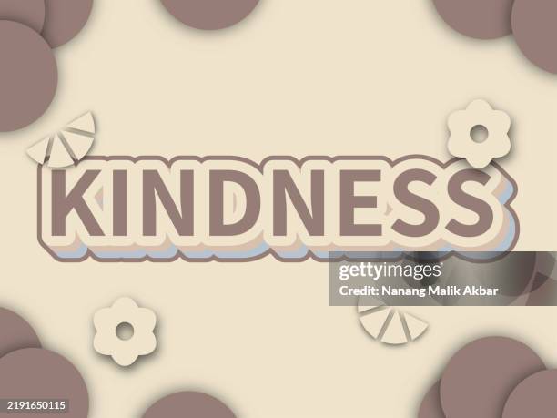 kindness editable text effect. text can be changed. - kindness stock illustrations