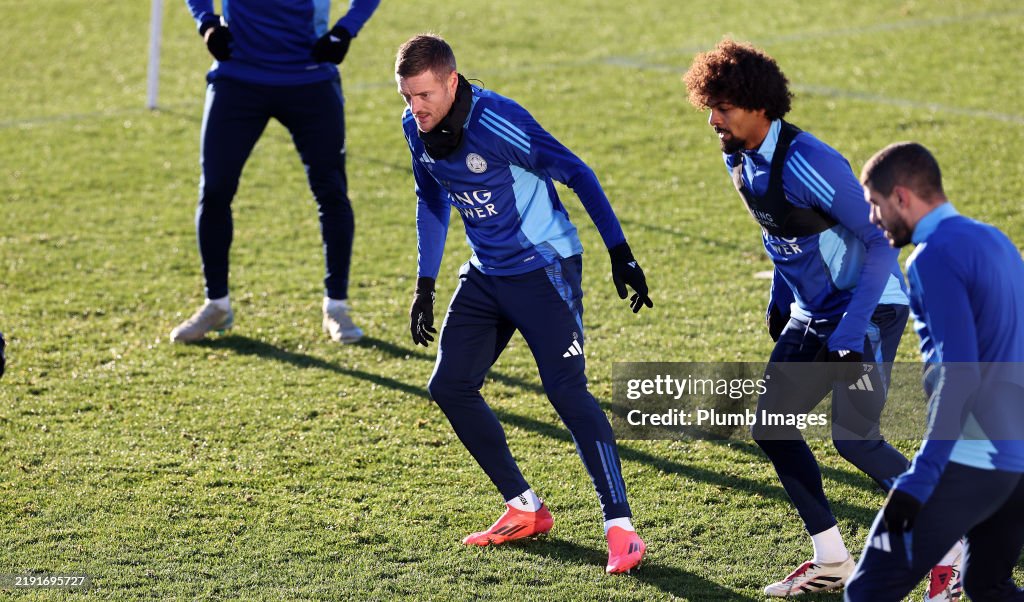 Leicester City Training Session and Press Conference