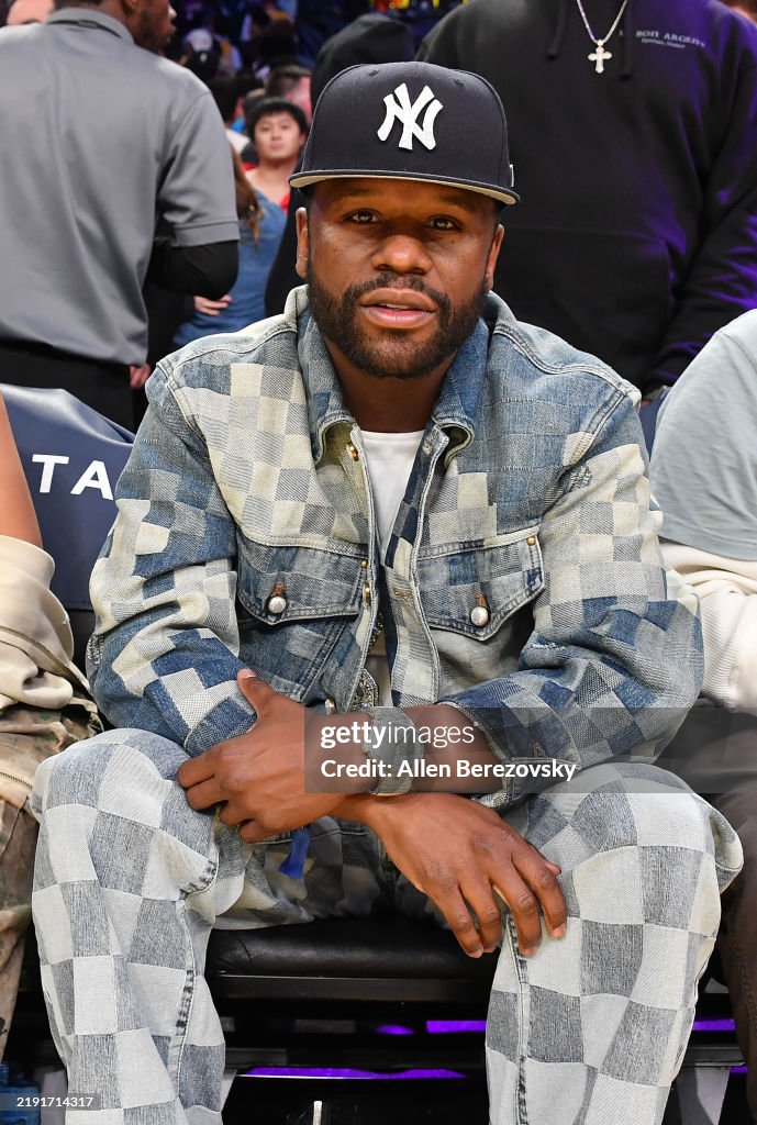 Celebrities At The Los Angeles Lakers Game