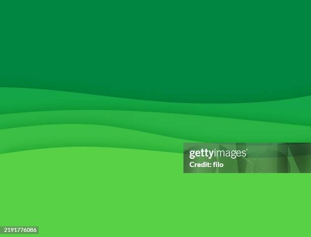 illustrazioni stock, clip art, cartoni animati e icone di tendenza di sfondo astratto retrò verde curva onda - sfondo verde