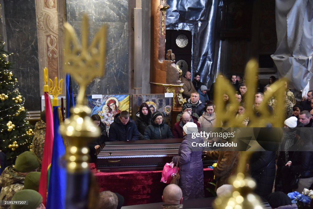 Funeral service in Lviv for Ukrainian soldiers lost their lives in Russia-Ukraine war