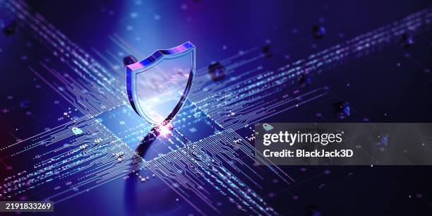 rete protetta - concetto di sistema di sicurezza. spazio di copia - sistemi di sicurezza foto e immagini stock