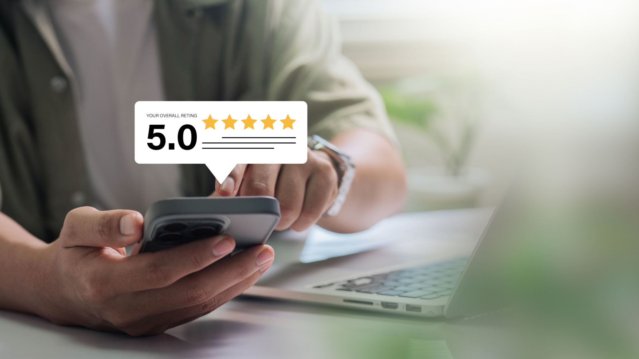 Customer Review and Rating on Smartphone. A Positive Feedback Display of Trust and Success in Digital Business and Ecommerce Customer Review and Rating on Smartphone. A Positive Feedback Display of Trust and Success in Digital Business and Ecommerce