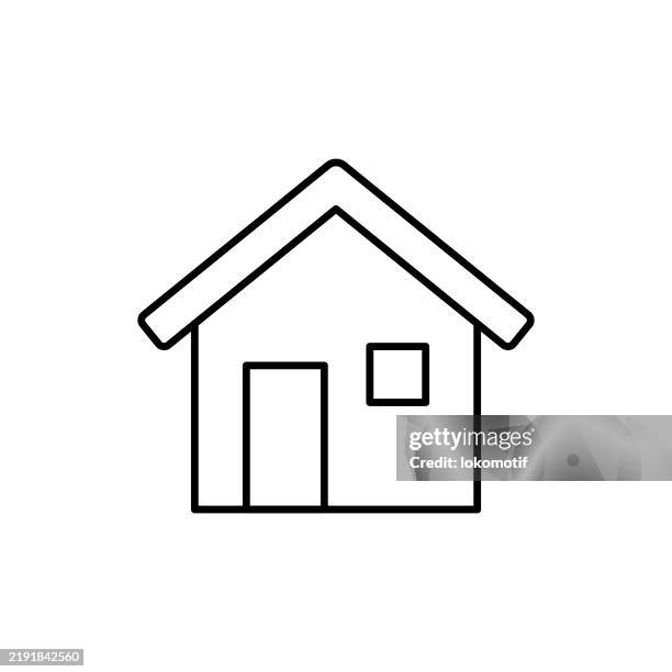 home line icon with editable stroke. the icon is suitable for web design, mobile apps, ui, ux, and gui design. - small changes stock illustrations