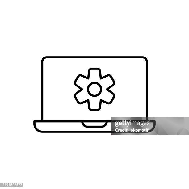 it support line icon with editable stroke. the icon is suitable for web design, mobile apps, ui, ux, and gui design. - web designer white background stock illustrations