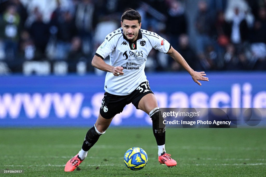 Ales Mateju Of Spezia In Action During The Serie B Match Between ales-mateju-of-spezia-in-action-during-the-serie-b-match-between