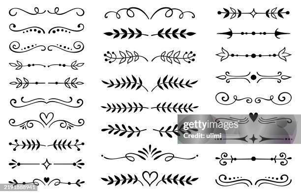 illustrations, cliparts, dessins animés et icônes de hand drawn design elements - se diviser