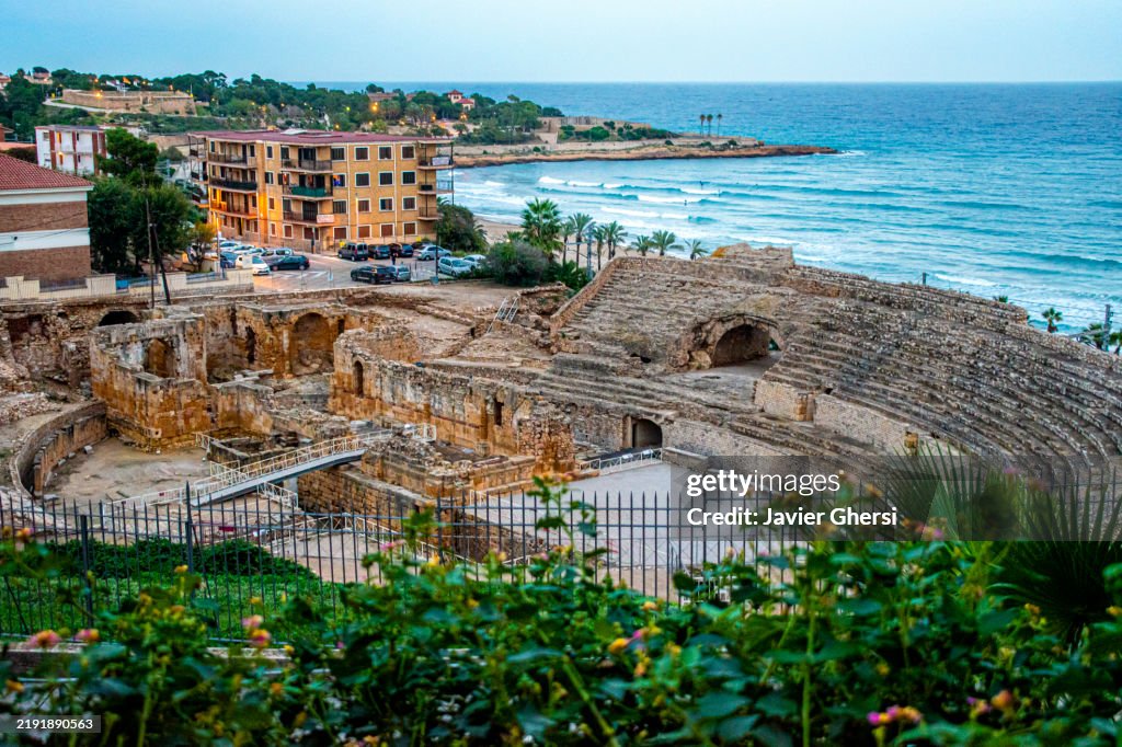 Roman amphitheater of Tarragona, Catalonia, Spain.