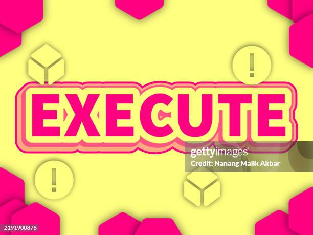execute editable text effect. text can be changed. - executive director stock illustrations