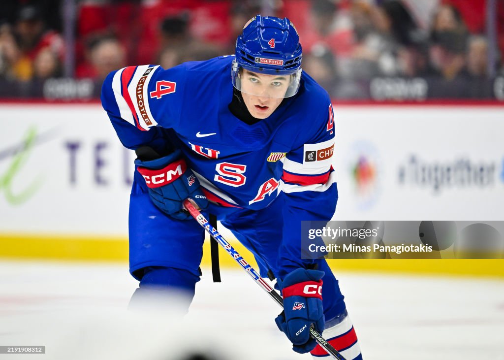 Colin Ralphs Colin Ralph of Team USA skates in the third period against Team... News ...