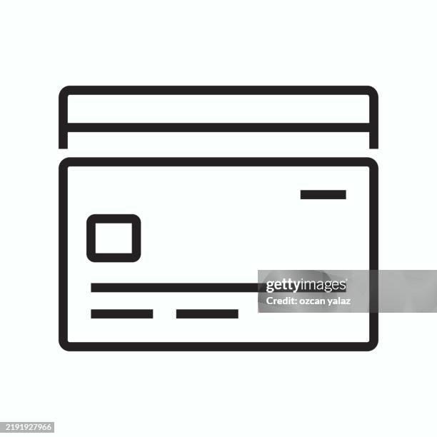 e-commerce related line icon. editable stroke - mall security stock illustrations
