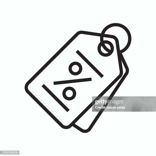 e-commerce related line icon. editable stroke - mall security stock illustrations