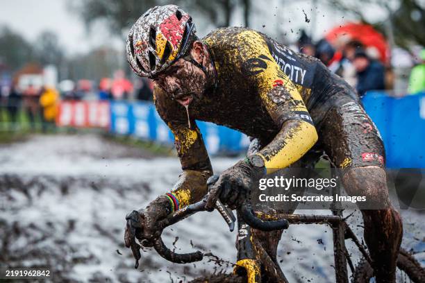 Wout van Aert of Team Visma Lease a Bike of Belgium during the UCI Worldcup Dendermonde 2025 at the Dendermonde on January 5, 2025 in Dendermonde...