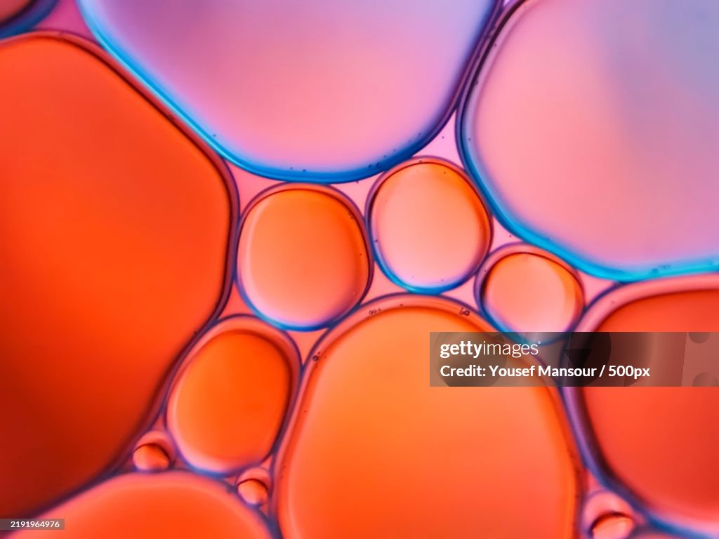 Full frame shot of multi colored liquid