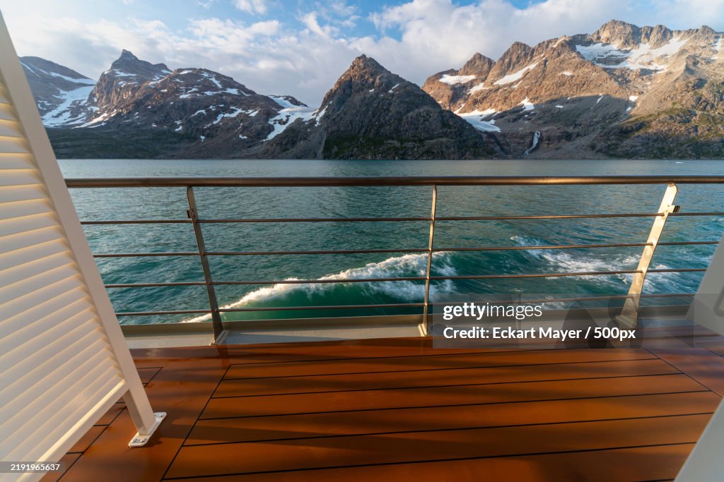 What an amazing view from the cabin balcony