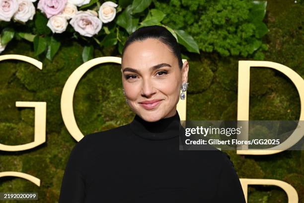 Gal Gadot during the 82nd Annual Golden Globes held at The Beverly Hilton on January 05, 2025 in Beverly Hills, California.