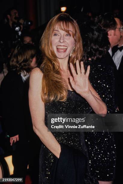 American actress Cassandra Peterson, wearing a sparkling black evening gown, attends the 21st Annual Saturn Awards at the JW Marriott Hotel in the...