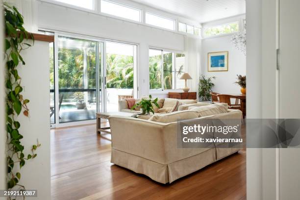 open plan one-story home interior - southern hemisphere stock pictures, royalty-free photos & images