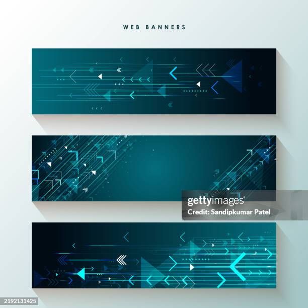 corporate banner template - abstract header stock illustrations