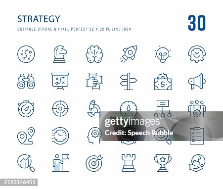 Strategy Icon Set Strategy Icon Set