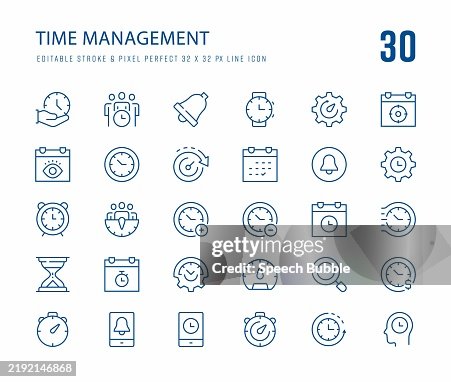 Time Management Icon Set Time Management Icon Set