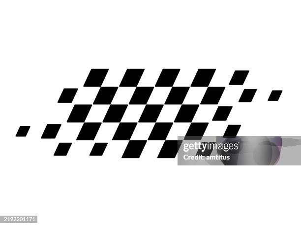 illustrations, cliparts, dessins animés et icônes de drapeau à damier abstrait - échiquier