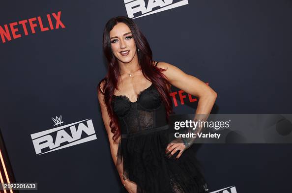 Alba Fire Alba Fyre at Netflix's LA Premiere of WWE Monday Night RAW at Intuit ...